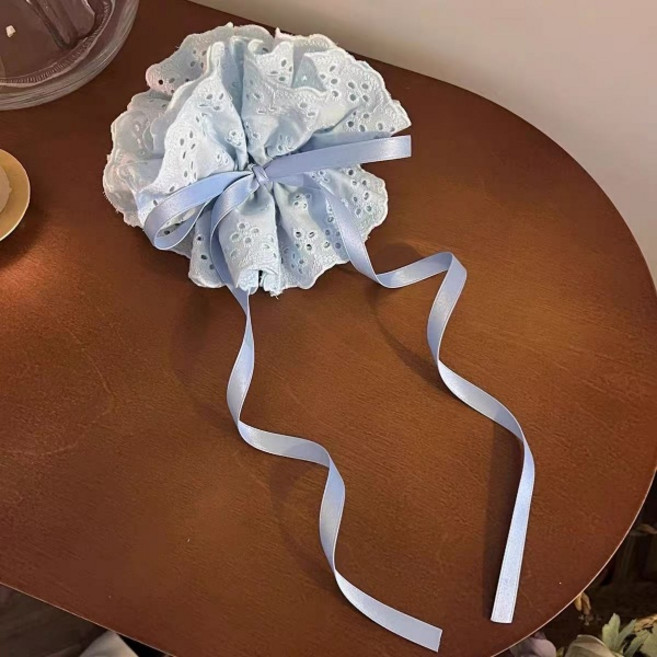 비비뮤아 펀칭포니테일 롱리본 하와이안 머리끈 HR1822