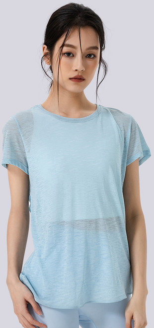 씨오브비 여성용 경량 루즈핏 백트임 커버업 반팔 티셔츠