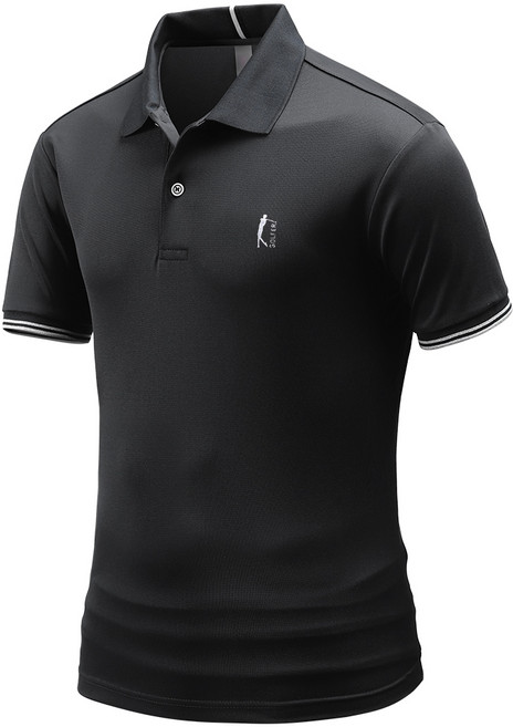 다꾸앙 남성용 그린골퍼 반팔 자수 카라 티셔츠 E04JKA_JC3849