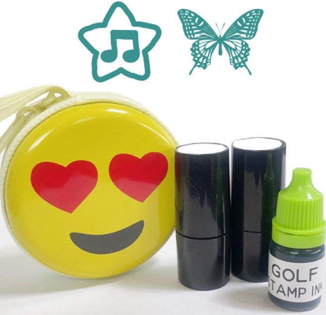 애플 골프공 스탬프 세트, GREEN B, 1세트