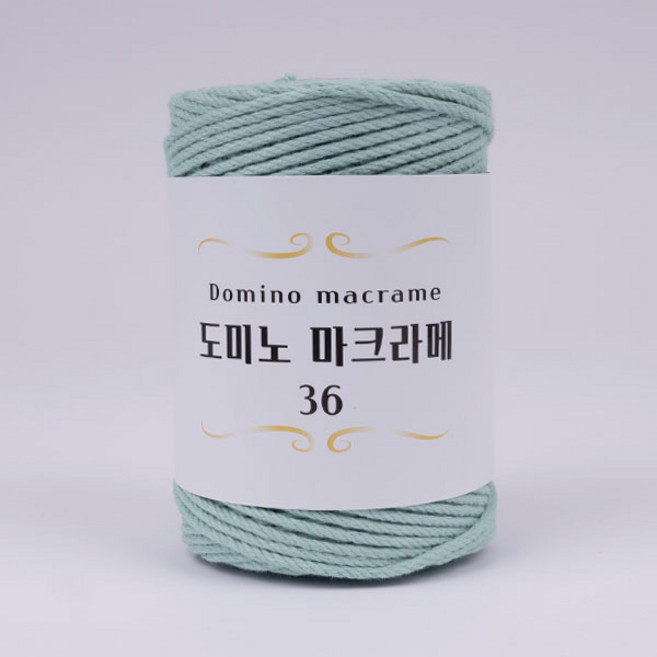 도미노 마크라메 36 뜨개실, 110 인디민트, 1개