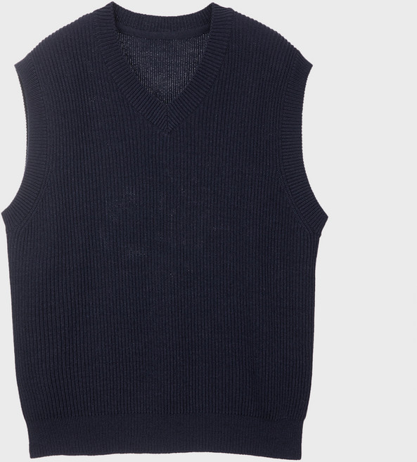 Mind Bridge 男款V領寬鬆背心 MWVT7121