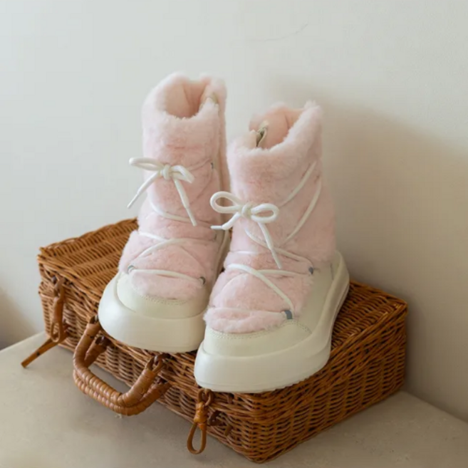 아이러브제이 페러리 퍼 스트링 부츠