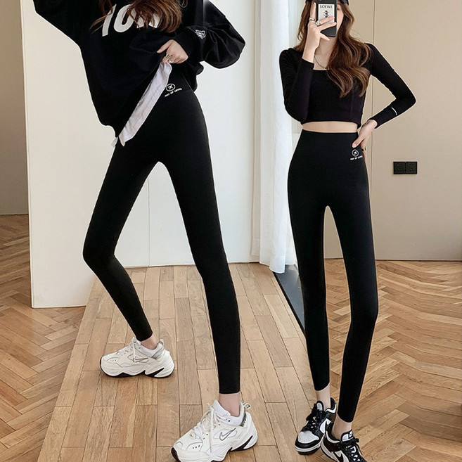 Elsso 女性瑜珈皮拉提斯服緊身褲九分褲 2件組
