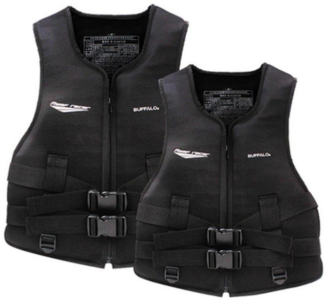 BUFFALO life jacket 水牛牌救生衣 2件組, 黑色