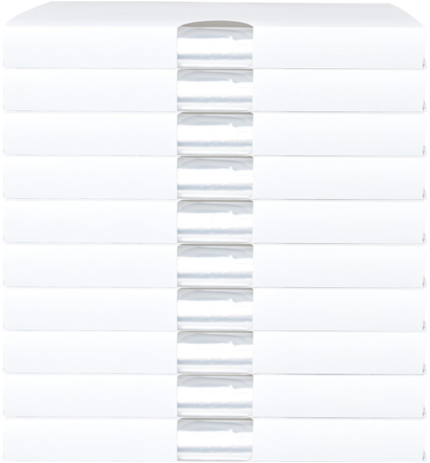 모노플랫 비닐 정리함 L, 화이트, 10개