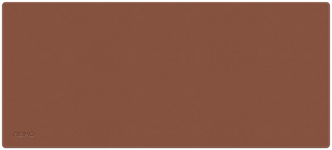 ABKO 皮革辦公桌滑鼠長墊, 棕色的, 1個