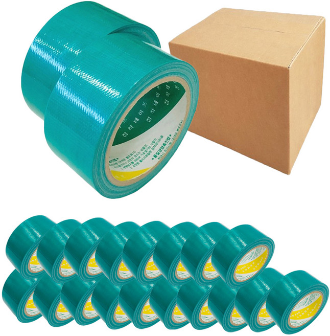 리더스 청테이프 48mm x 24m, 녹색, 20개