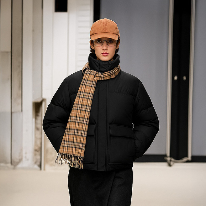 로르서울 여성용 하프넥 덕다운 패딩 점퍼 FVPD250901