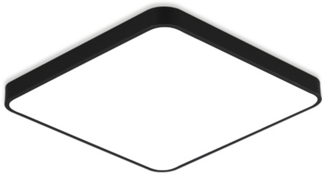LED 루이 방 천장 등 60W, 주광색(블랙)