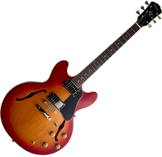 고퍼우드 ES classic X 세미할로우 일렉기타, Vintage Sunburst, 1개, ES Classic X VintageSunburst1070