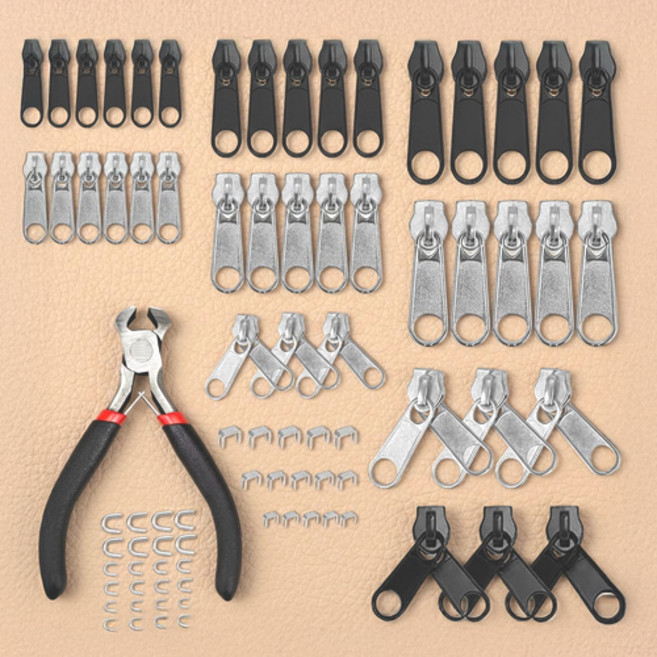 아리코 셀프 지퍼수선 만능 키트 세트, 혼합색상, 1세트