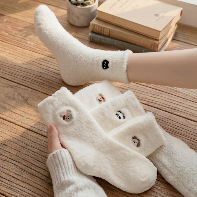 스펠로 여성용 따뜻한 무압박 양말 5켤레 세트