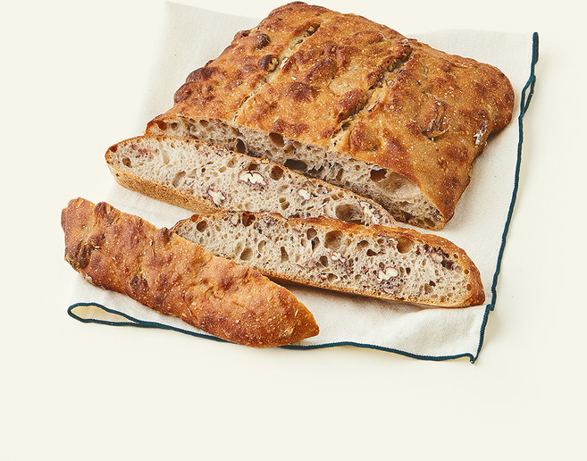 브로드카세 72시간 발효 저당 호밀 사워도우 피칸 깜빠뉴, 550g, 1개, 1개입