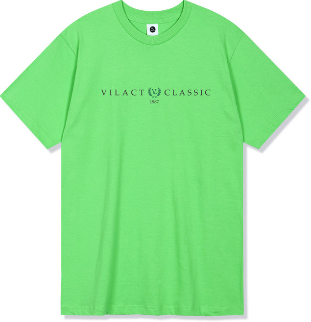 빌락트 1987 클래식 월계수 엠블럼 18수 통기성 반팔 티셔츠
