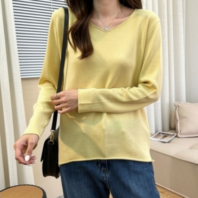 Sonio 女款V領基本款針織衫