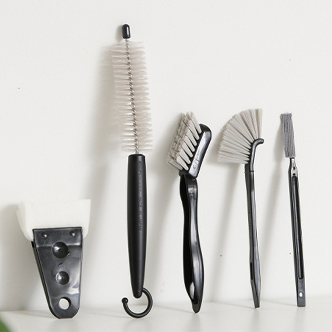 마메이타 청소의 신 가전제품용 브러쉬 5종 세트, 블랙, 1개