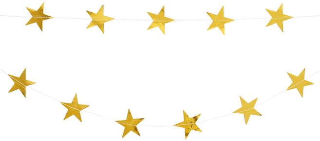 파티짱 파티 장식 별가랜드 S, 골드, 1개