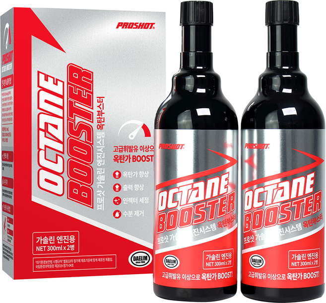 프로샷 가솔린 엔진시스템 옥탄부스터 300ml, 2개, 가솔린/휘발유