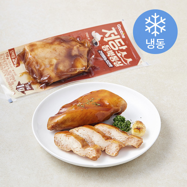 굽네 저당소스 듬뿍통살 간장마늘치킨맛 (냉동), 110g, 5개, 1개입