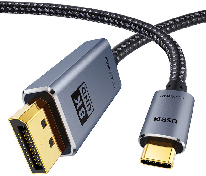 코드웨이 USB C타입 to DP 케이블, 1m, 1개