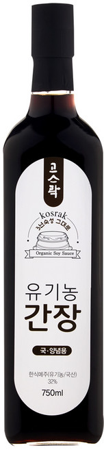 고스락 유기농 간장, 750ml, 1개
