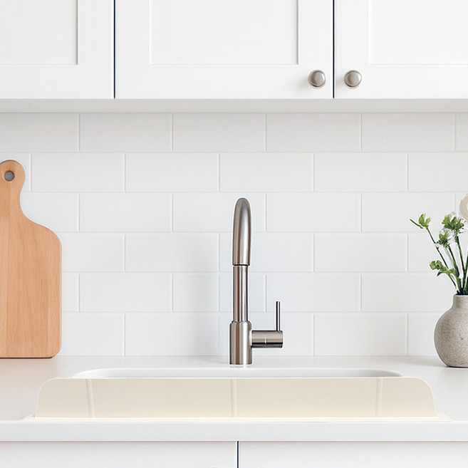 인콕 실리콘 싱크대 물막이 와이드 75cm, 오트밀베이지, 1개