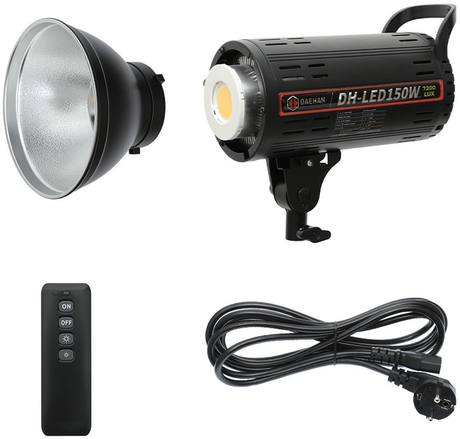 대한 라이브 인터넷 강의 개인 유튜브 방송 인물 상품 제품 음식 촬영 지속광 LED 스튜디오 조명 썬빔 라이트 150W, DH-LED150W, 1개