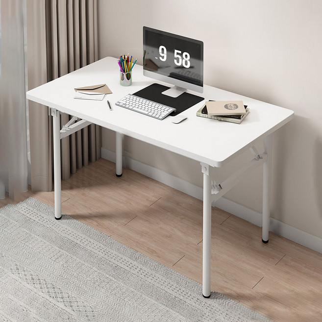 가구느낌 영접이식 책상, 화이트화이트