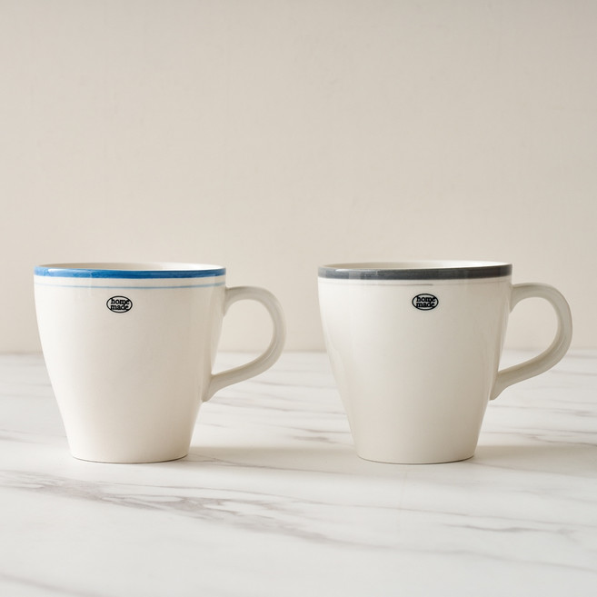모던하우스 심플라인 머그컵 320ml 2p 세트, 1세트, D9