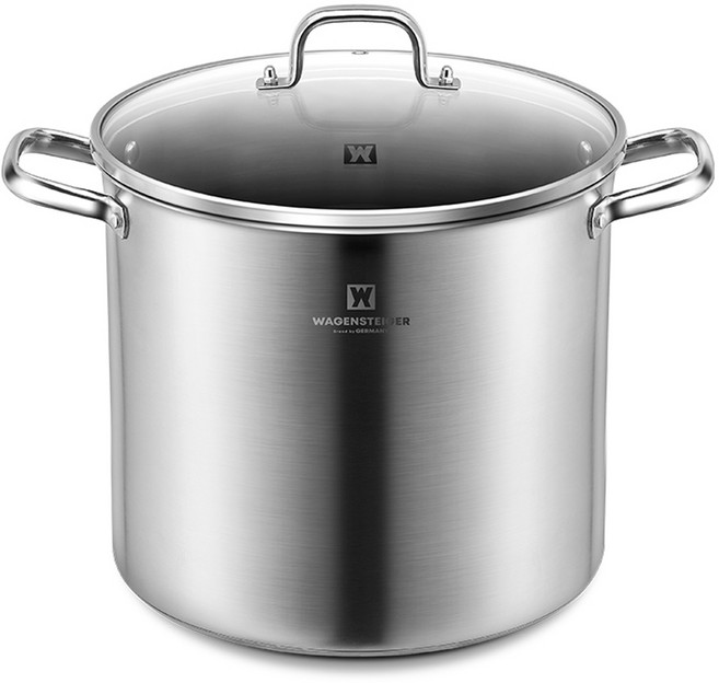 WAGENSTEIGER Tief系列 IH電磁爐適用 全不鏽鋼湯鍋, 1個, 28cm, 銀色