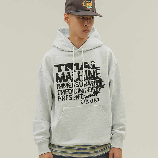 CAMEL WORK 男款 Trial Machine 連帽T恤