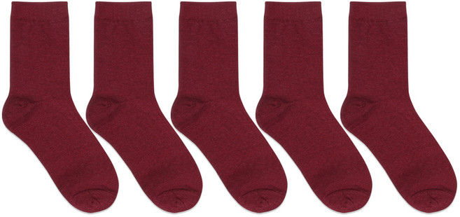 박군 남성용 MJ 무지 중목 패션 양말 5족 세트