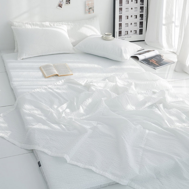 스코홈 여름 냉감 시어서커 요 4종 세트