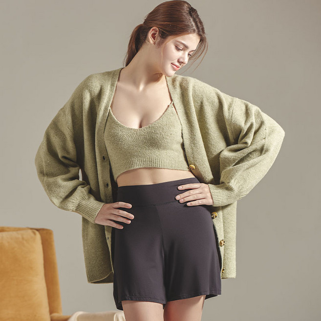 피트인 여성용 찰랑 트렁크 팬티겸 팬츠 2p