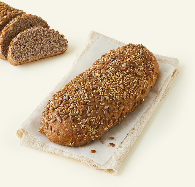 브로드카세 발효종 고소한 호밀 통밀빵, 360g, 1개, 1개입