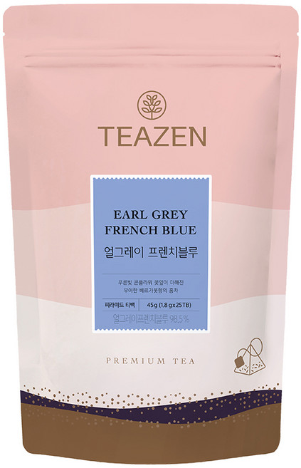 티젠 얼그레이 삼각티백 프렌치블루, 25개입, 1개, 1.8g