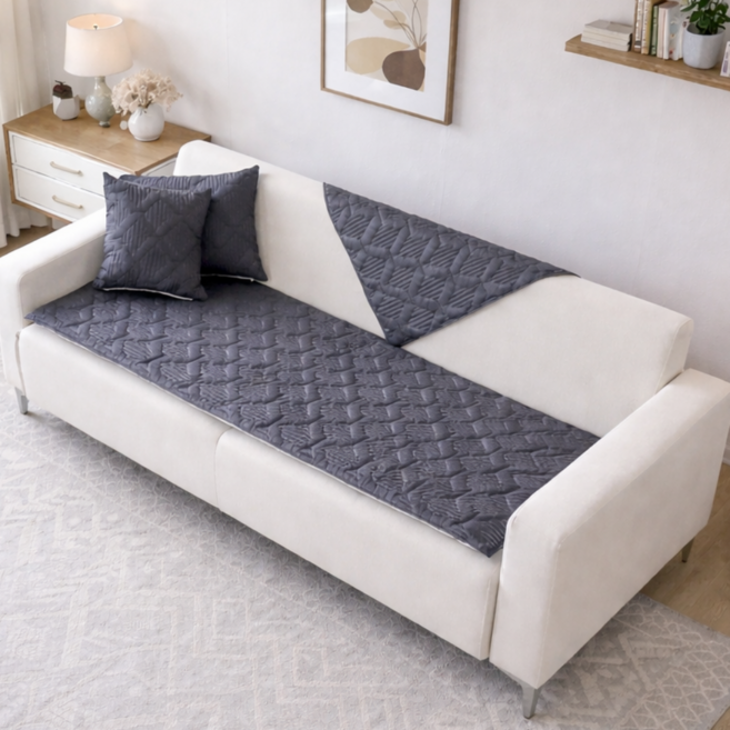 디메이드베딩 직접제작 60수 모달 순면 세탁가능 미끄럼방지 쇼파 카우치패드
