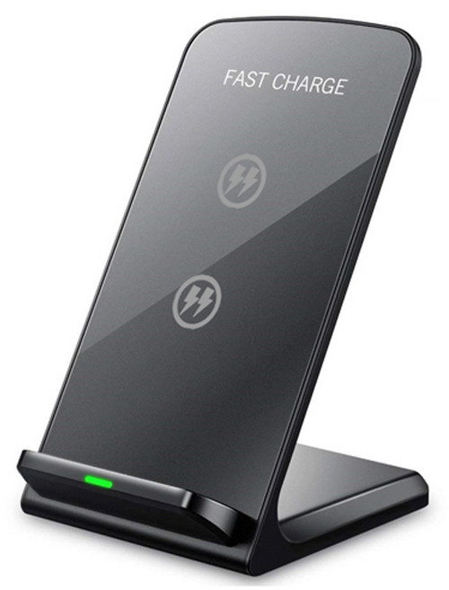 폰위드 듀얼 PD 고속 무선 충전 거치대 15W, 블랙, 1개