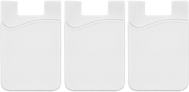 다연경 휴대폰 다용도 카드 포켓 지갑 홀더, 화이트, 3개