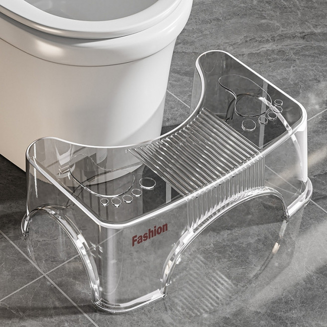 맙소샵 가벼운 플라스틱 다용도 발받침대 HR2577, 투명