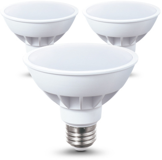 씨티오 LED PAR30 전구 확산형 15W, 주백색, 3개