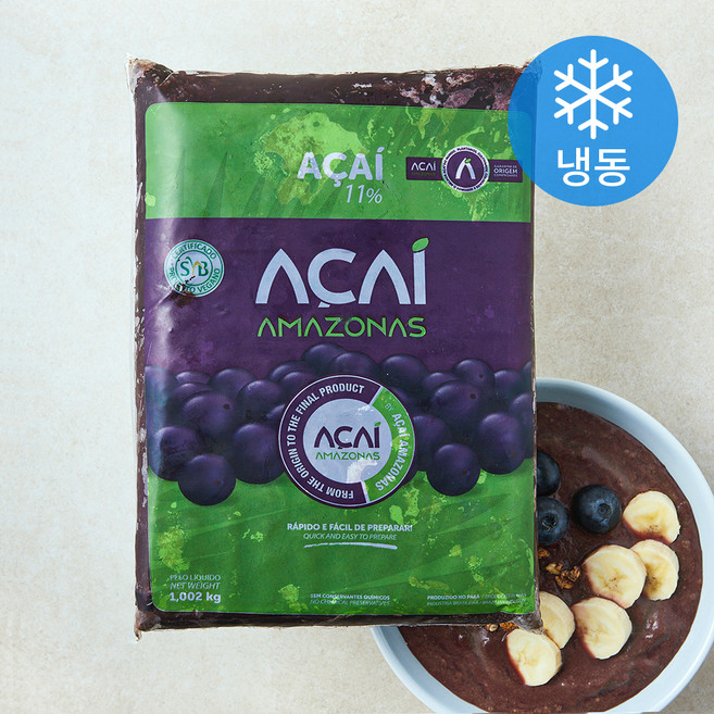 아사이베리 펄프 퓨레 (냉동), 1002g, 1개