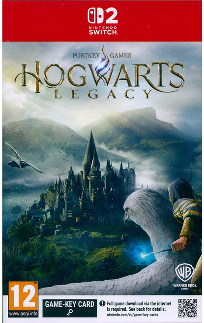 Nintendo 任天堂 SWITCH Switch2 霍格華茲的傳承 Hogwarts Legacy 鑰匙卡, 中英日文歐版