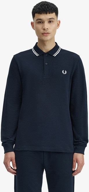 FRED PERRY 男士長袖雙飾邊襯衫 M3636