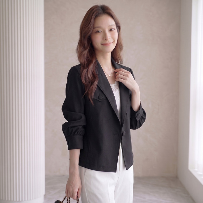 모이르벨라 여성용 캐주얼 소매 퍼프 자켓 O263-0770B