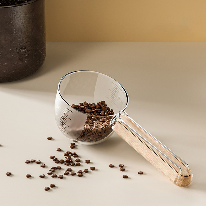 파스텔펫 반려동물 클립 사료 스푼, 클리어, 1개