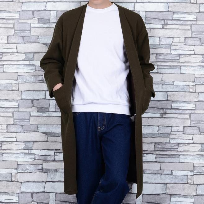 타운클로 남성용 R 니트 롱 가디건