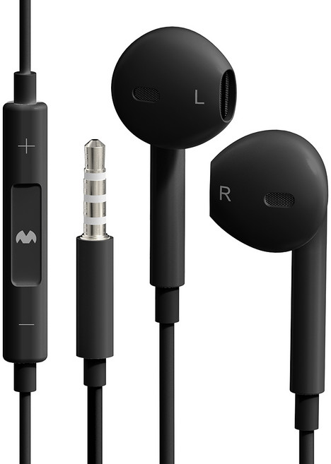 구스페리 스테레오 오픈형 유선 이어폰 3.5mm 블랙