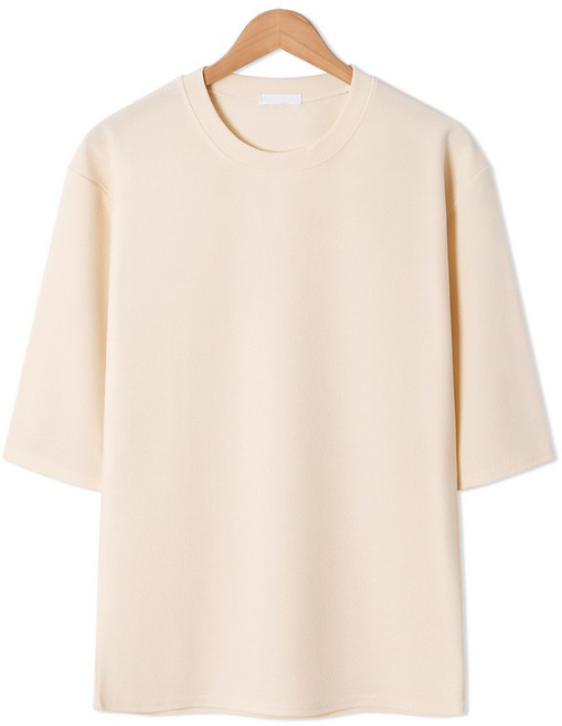 엠엔씨 베이직 엠보 7부 티셔츠 MDLT443LW